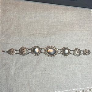Vintage Sterling Silver & Stone Bracelet ✨✨